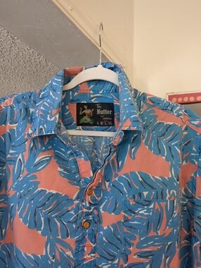 🌴 CHUBBIES THE NUTTER Hawaiian Shirt Mens Size Large Tropical Beach